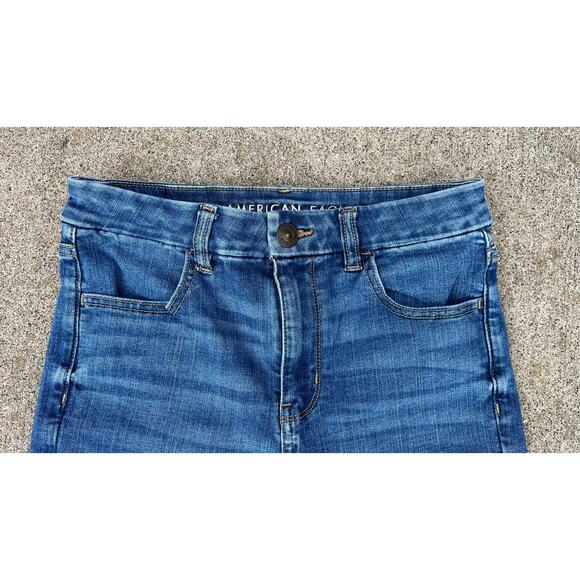 American Eagle Pants Women Sz 6 Regular Next Level Stretch Curvy Hi-Rise Jegging - Picture 3 of 8